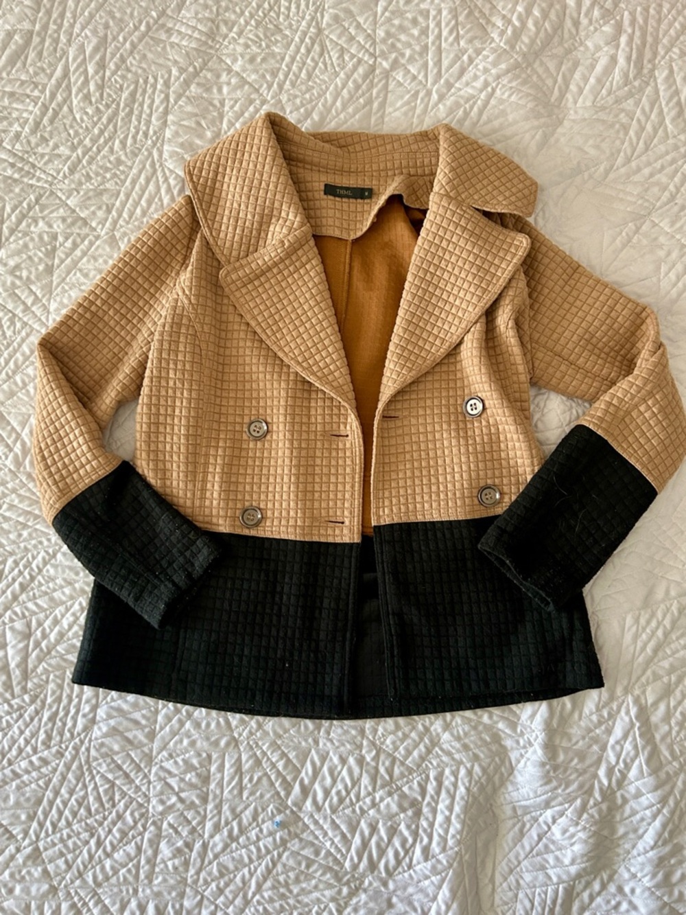 THML Pierina Textured Colorblock Peacoat